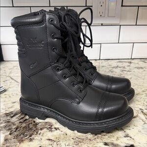 Thorogood 8” side zip jump boot size 8 mens